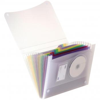 Europa 42159 Colour‑Coded Polypropylene Expanding Folder – 13 Pockets, A4