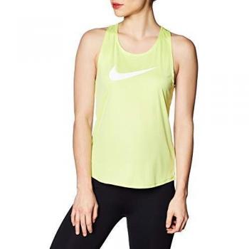 Nike Donna W Nk Tank Swsh Run Felpa Yoga Verde L