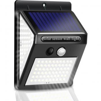Lampe Murale Solaire Étanche 140-LED pour Décoration de Jardin