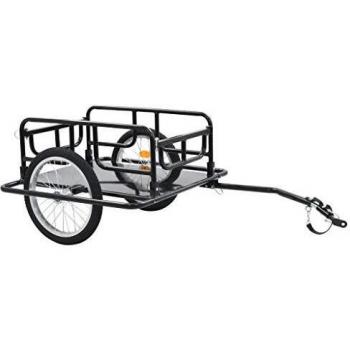 Sonata Bicycle Trailer 130x73x48.5 cm Steel Black