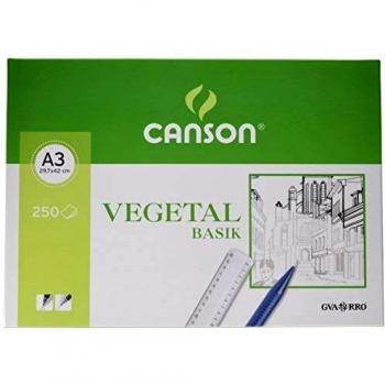 Paquete de 250 Hojas de Papel Vegetal A3