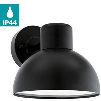 Aplique de pared exterior IP44 Eglo Entrimo negro E27