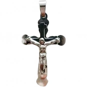 Pendentif Crucifijo de Acero Inoxidable