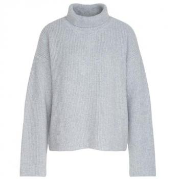 Seidensticker Oversized Rollkragenpullover »Schwarze Rose« in Grau