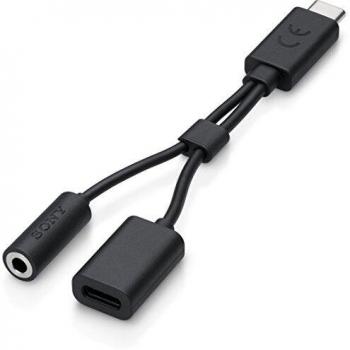 Sony Hybrid Audio & Charge Cable – 3.5 mm to USB‑C (Black)