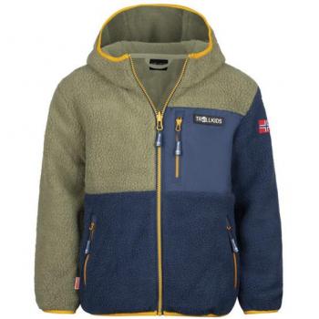 Trollkids Kinderjacke Aurlandsfjord Fleece, Größe 152, grün