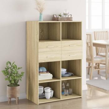 Rovere Sonoma Credenza Lusso Casadino 80x42,5x124 cm