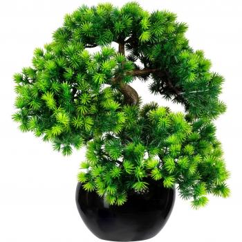 Kunst-Bonsai „Lärche“ – Creativ Green, 37 cm, Keramiktopf