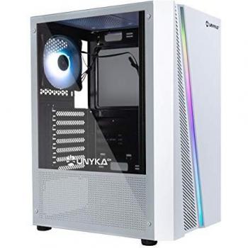 Caixa ATX Unykach Glayze ARGB com Vidro Temperado Branca