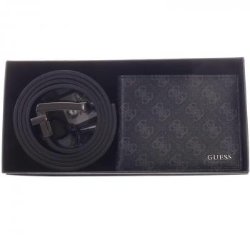 GUESS Cintura uomo City Logo – Confezione regalo