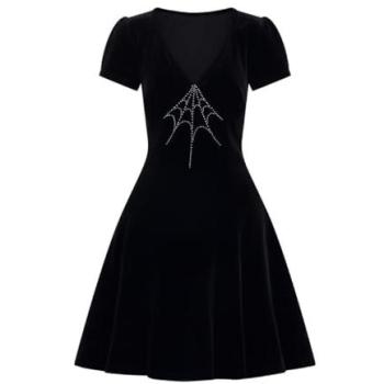 Hell Bunny Dark Velvet Gown – XL