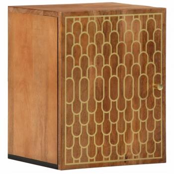 VIDAXL Mobile da Bagno a Parete 38x33x48 cm in Legno Massello di Mango 563494