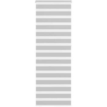 Zebra Roller Blind Light Grey 70x230 cm Fabric Width 65.9 cm Polyester