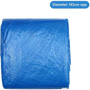 Couvre‑sol circulaire piscine – Grand tapis anti‑poussière
