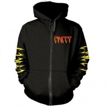 Felpa con cappuccio zip intera To The Gory End unisex Cancer nera