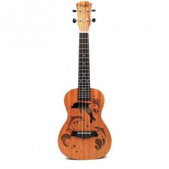 Ukelele Universal con Patrón de Delfines