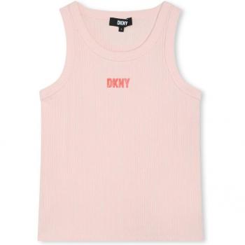 Top DKNY sans manches couleur rose