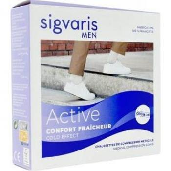 Système de soutien Sigvaris 2 Confort Fraîcheur Chaussette H Ecru 1ML