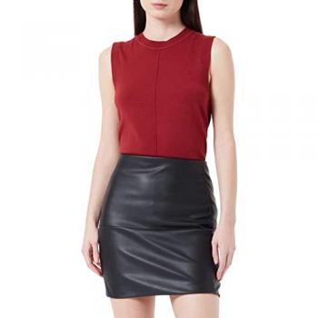 ICHI Women's Black Polyethylene Skirt