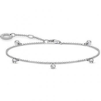 Thomas Sabo Handgelenkband mit weißen Edelsteinen – 16 cm