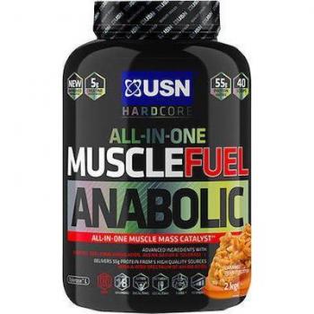 USN Muscle Fuel Anabolic All-In-One Mass Gainer – Caramel Peanut Flavor (2kg)