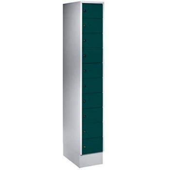 Armoires 20 casiers, 1800 x 600 mm, vert opale RAL 6026