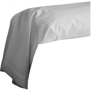 Plaque décorative traversin blanc coton