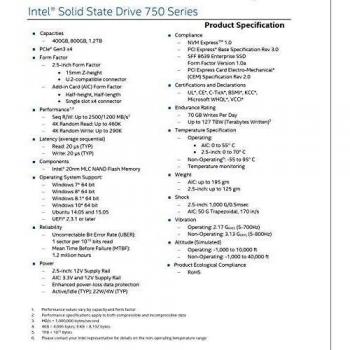 Intel SSD 400 GB 2200 MB/s