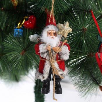 Adorno colgante de Papá Noel y renos