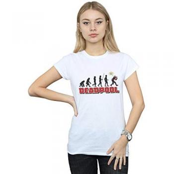 Deadpool Evolution XL White Women's Tee