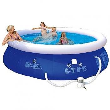 HAPPY PEOPLE Quick Up Pool Set 300 x 76 cm blau