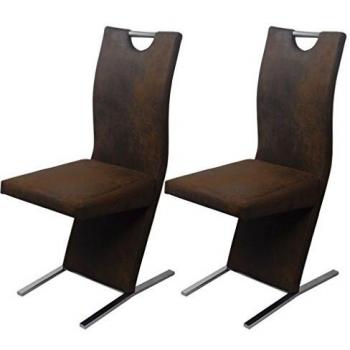 Braune Esszimmerstühle im 2er Pack