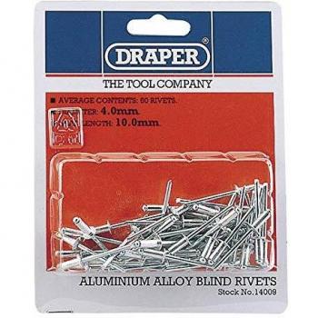Draper 14009 Blind Rivets, 4 mm x 10 mm