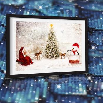 Mädchenfreundliches 5D-Diamant-Weihnachtskunstset
