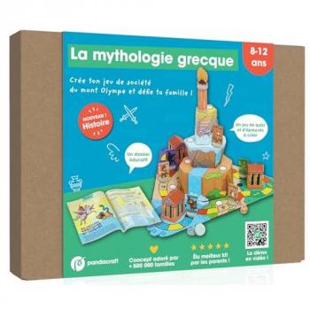 La mythologie grecque : Kit Pandacraft 8-12 ans : Crée ton jeu de société du mont Olympe !
