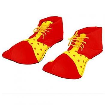 Zapatos de Payaso Rojos y Amarillos 35 cm