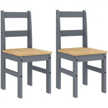 Duo de Chaise Rustique Bois Pin Déc025572