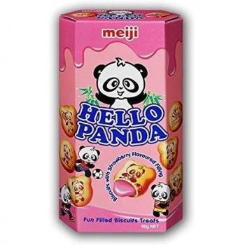 Meiji Hello Panda – Erdbeerfüllung 50 g