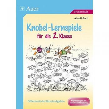 Knobel-Lernspiele für die 2. Klasse: Differenzierte Rätselaufgaben. Kopiervorlagen mit verschlüsselter Lösung