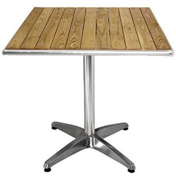 Mesa de Bar U430 Bolero Fresno-Alumínio 600 mm Plateada