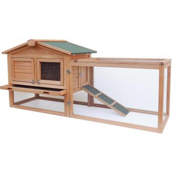 Conigliera XXL Spazi Esterni 156 cm Legno d’Abete – Versione 16_0002238