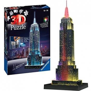 Puzzle 3D Iluminado Empire State Building, 216 Piezas