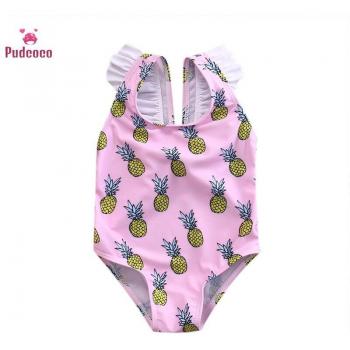 Bañador de piña para niñas y bebés, traje de baño de verano, 0-4 años