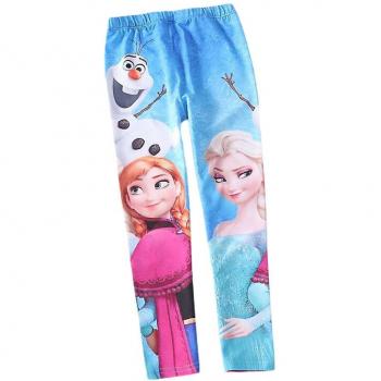 Pantalones de Cintura Elástica con Diseño de Elsa y Anna para Niños