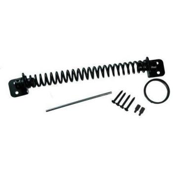 Industrial Strength Adjustable Gate Spring with Screws and Fixings Black 10 Inch 250mm Pack of 12