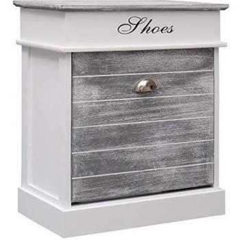 Modern Grey Shoe Rack 50x28x58 cm