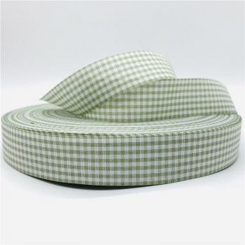 25mm Plaid Cotton Ribbon