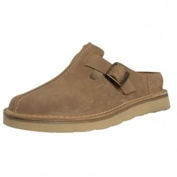 Clarks Solsbury Beige Suede Mules – Women’s 8 Standard Fit