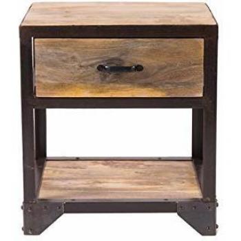 Table de Chevet Miliboo – Style Industriel, Bois Manguier INDUSTRIA