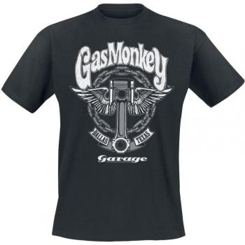 Gas Monkey Garage Big Piston Black T-Shirt for Men